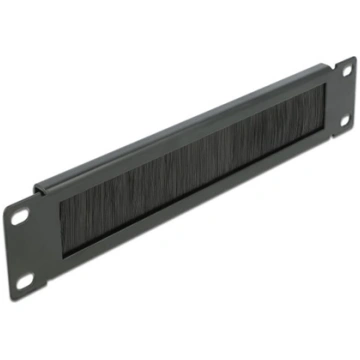 Delock 10″ Cable Management Brush Strip 1U black 6