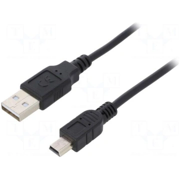 Cable | USB 2.0 | USB A plug,USB B mini plug | nic