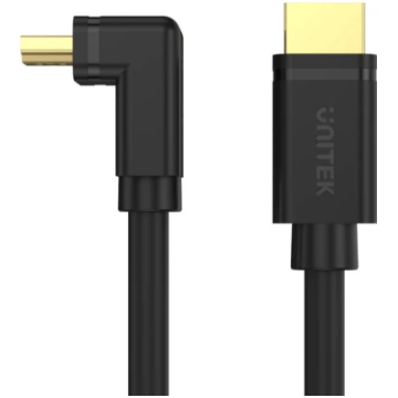 Kabelis Unitek HDMI - HDMI 4K@60Hz Right Angle 90°