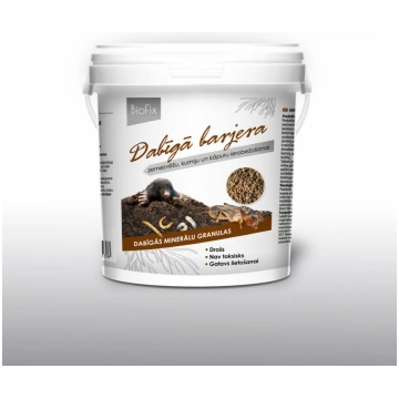 BIOFIX dabīgā barjera zemesvēžu un kurmju ierobežo
