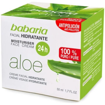 Mitrinošs sejas ādas krēms Babaria Aloe Vera 50 ml