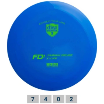 Dicgolf kuģu ceļa vadītājs – FD1 zilais 7/4/0/2 DI