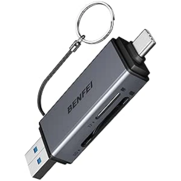 BENFEI SD Card Reader, Dual Connector USB 3.0/USB 