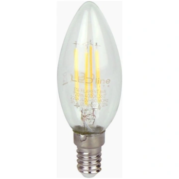 LED spuldze E14 6W 4000K 720lm 220-240V FILAMENT C
