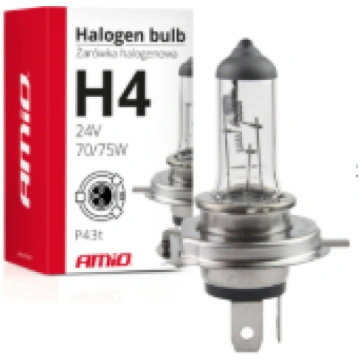 Spuldze H4 24V 75/70W UV filtrs (E8), AMIO-01267