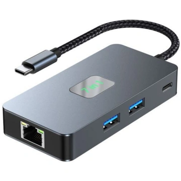 TB HUB USB C () HDMI USB SD/TF RJ45 (2500 Mbps) PD