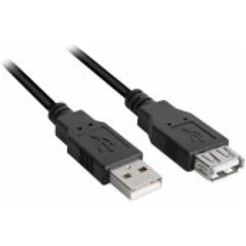 Sharkoon Extension cable USB 2.0 black 0,5m vads 4