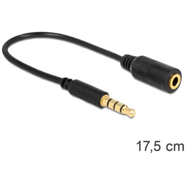 Delock Cable Stereo jack 3.5 mm 4 pin Stereo plug 