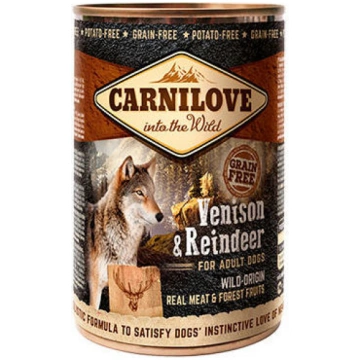 Konservi suņiem CARNILOVE Wild Meat Venison & Rein