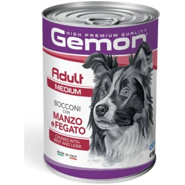 GEMON DOG CHUNKS MEDIUM BEEF LIVER konservi suņiem