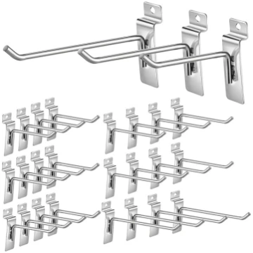 Telituny Slatwall Hooks, 25 perforētu sienas āķu i