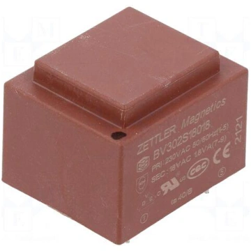 Transformer: encapsulated | 1.8VA | 230VAC | 18V |