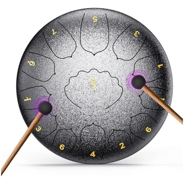 12 collu mēles bungas, 13 toņu C-Key Handpan bunga