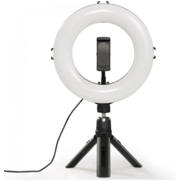 LED ring light set for smartphones Hama