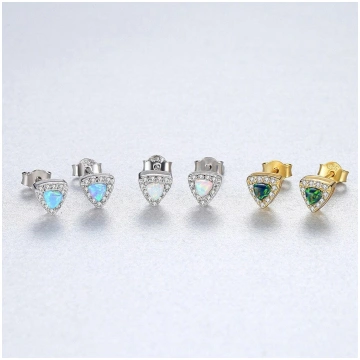 Trinity Opal Studs CZCITY