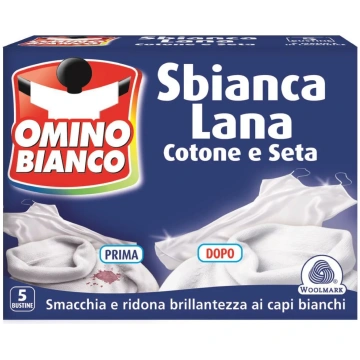 Balināšanas pulveris OMINO BIANCO Sbianca Lana, 5 