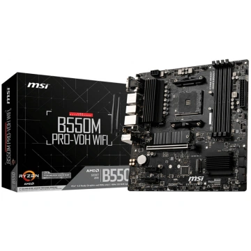 MSI B550M PRO-VDH WIFI mātes plate AMD B550 Ligzda