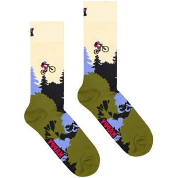 Zeķes Mountain Bike Sock, izm. 41-46, baltas