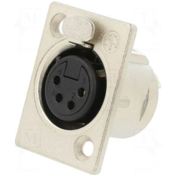 Connector: XLR | socket | female | PIN: 4 | straig