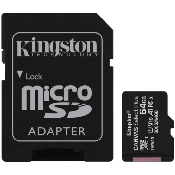 Kingston 64 GB microSDXC „Canvas Select Plus“ 10.