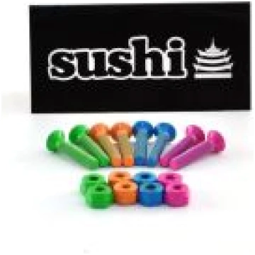 HARDWARE SKATE SUSHI BOLTS COLOURED ALLEN BOLTS 1"