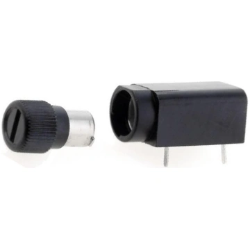 Fuse holder; THT; 5x20mm; -40÷85°C; 6.3A; thermopl