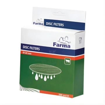 Piena filtri apaļie 125 mm Farma 200 gab