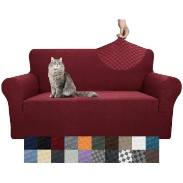 YEMYHOM Couch Cover Jacquard Design High Stretch S