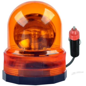 Bākuguns | Brīdinājuma lampa oranža 12V | Rotējoša