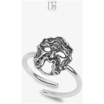 Anello in Argento con Maschera Apotropaica Cod. MG