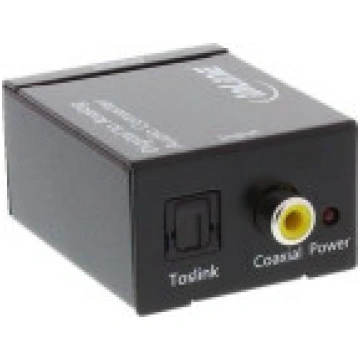Adapteris AV InLine Toslink RCA (Cinch) czarny (65