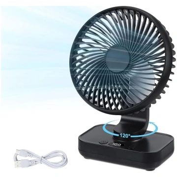 USB svārstveida galda ventilators, mini ventilator