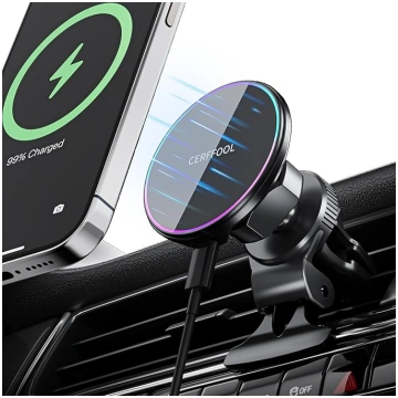 15 W bezvadu auto lādētājs iPhone 17 16 16 15 14 1