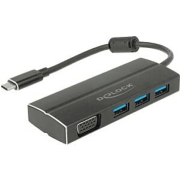 Delock USB 3.1 Gen 1 Adapter USB Type-C™ to 3 x US