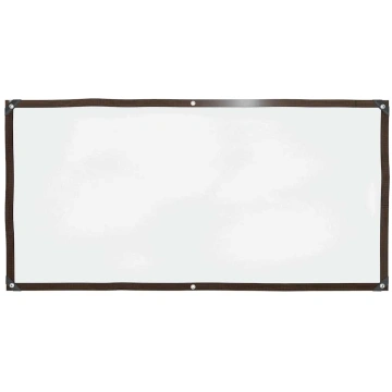 Caurspīdīgs brezents ar cilpiņām, 1x2 m, polietilē