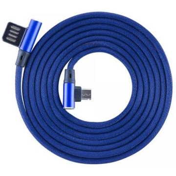 Sbox USB->Micro USB 90 M/M 1.5m USB-MICRO-90BL blu