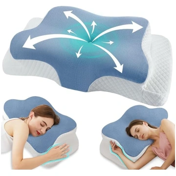 Ergonomisks atmiņas putu kakla atbalsta spilvens k
