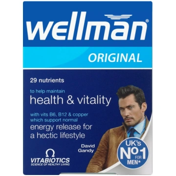 WELLMAN Original tabletes, 30 gab