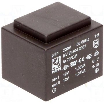 Transformer: encapsulated | 2.1VA | 230VAC | 12V |