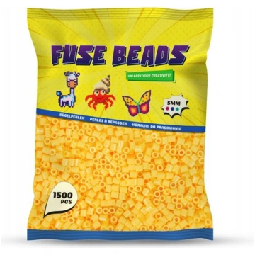 Dzeltenas gludināmās pērlītes Benny Beads 1500 gab