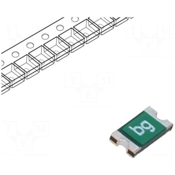 Fuse: PTC polymer | 250mA | Imax: 40A | Case: 1206