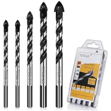 TITGGI Professional Tile and Glass Drill Bit Set, 