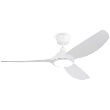 Ovlaim 132 cm vieds balts griestu ventilators ar g