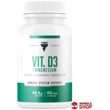 Trec Nutrition D3 2000 IU + Magnijs 60 kapsulas