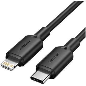 CABLE USB-C TO LIGHTNING/2M BLACK LAKBH VENTION