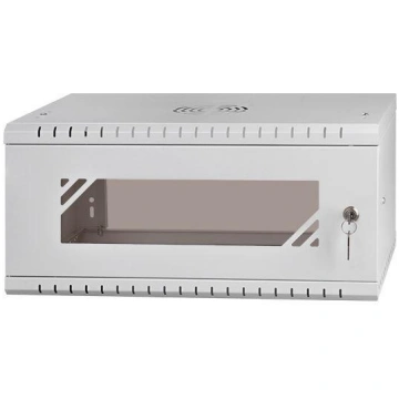Komutācijas sienas skapis 19"- 4U - 450mm PELĒKS (
