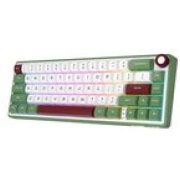 Royal kludge R65 RGB Green sand wired mechanical k