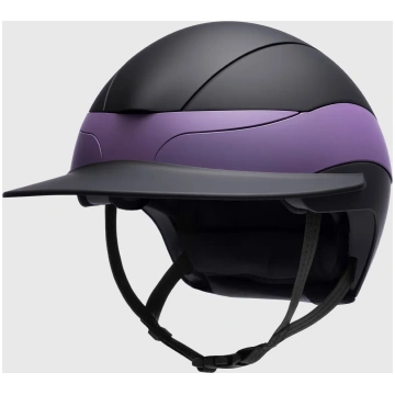 XANTO - casco Equiline viola sun visor nero opaco