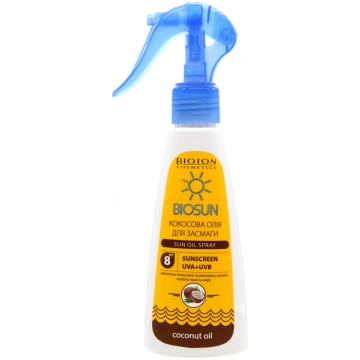 BIOSUN Kokosriekstu sauļošanās eļļa SPF 8, 150 ml