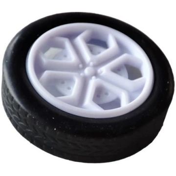 26x6mm rubber wheel - for 2mm axle - for robots an